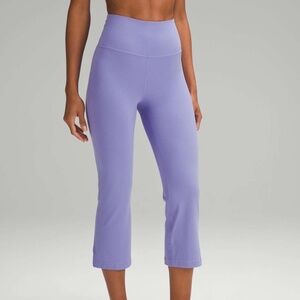Lululemon Groove Super-High-Rise Crop 23" Nulu Dark Lavender Leggings Size 2 EUC